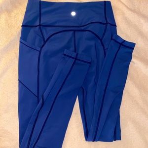 Blue Lululemon leggings size 6